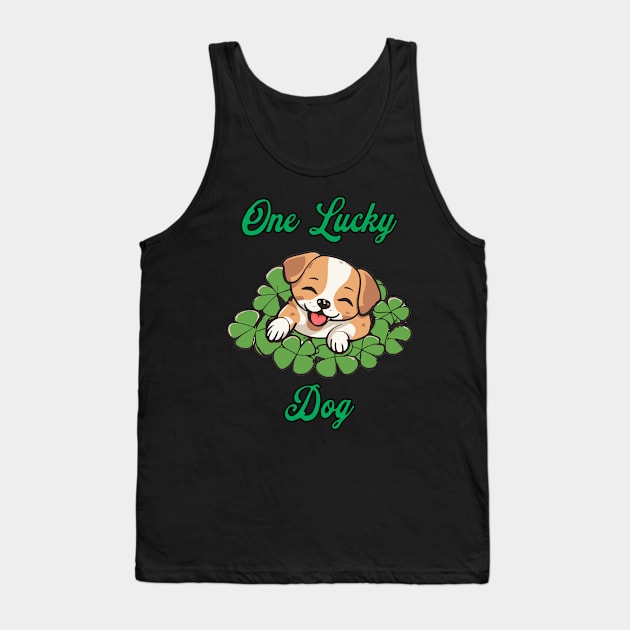 One Lucky Dog Tank Top by Cheeky BB
